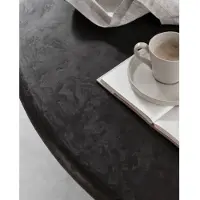 DTP Home Dining table Clio round 140 PEPPER,76xØ140 cm, mortex (Zwart, 140x140x76 diameter: 140cm)