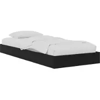 vidaXL Vloerbedframe Zwart eiken 80 x 200 cm Bewerkt hout