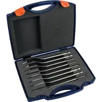 Rotec 8 dlg.Speedborenset 12-14-16-18-20-22-25 en 32 in kunststof koffer - 900.1022K - 900.1022K