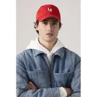 Levi's Dames Petten Ls Monogram Cap W - Rood - Maat ONESIZE