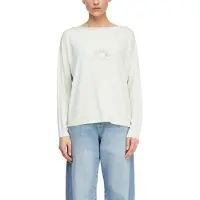 Comma Shirt lichtgrijs / zilver