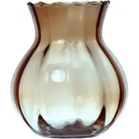 Hakbijl Glass Yves Swirl Buikvaas taupe Ø11xh13cm taupe Keramiek Vaas