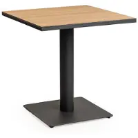 Tierra Outdoor Granita dining tafel trespa bergamo charcoal 75 x 75 cm