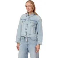 Scotch & Soda Cropped Oversized Denim Jacket Marfa Maat: XL | Spijkerjassen Outlet | Dames | Blauw