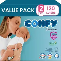 Confy Premium Luiers Maat 2 Mini 3-6kg 40 Stuks