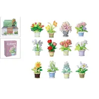 Trend Toys bloemen bouwset plant in pot - bouwstenen speelgoed 365dlg.