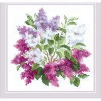Riolis Geteld Cross Stitch Kit 15.75"X15.75"-Lilac Blossoms (10 Count)-R2030
