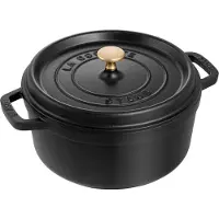 Staub Ronde Cocotte 24 cm - zwart 3,8 l