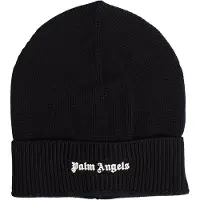 Palm Angels Heren- en Damesgebreide Muts met Logo PMLC022S22KNI0011001