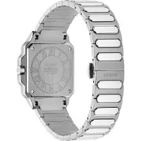 Gucci YA166504 G-Flat Zilveren Wijzerplaat Unisex Horloge