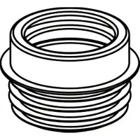Wisa NKS Closetafvoermanchet L9cm Kunststof Wit 7000120205