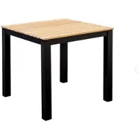 Yoi Arashi dining tafel 76x76cm aluminium black teak
