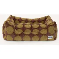 DOGGUO Hondenmand DOT-SOFA-BROWN/GREEN-M