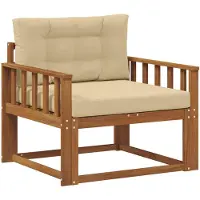 vidaXL Buiten Midden Sofa Naturel