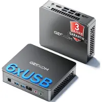 GEEKOM Silent Mini PC Air12 Lite met Intel N95, 8GB RAM, 256GB SSD, zakelijke kantoormachine, multimedia mini-desktopcomputer, direct klaar voor gebruik met Windows 11