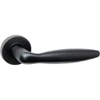 Intersteel deurklink Jupiter basic op rozet verdekt ø53x10mm zwart