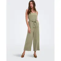 ONLY Onlsiesta Linnen Jumpsuit Dames Groen L/32