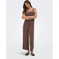 ONLY Onlsiesta Linnen Jumpsuit Dames Bruin Xl/32