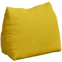 vidaXL Rugkussen Geel 45 x 20 x 35 cm Corduroy stof