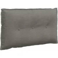 vidaXL Rugkussen Lichtgrijs 80 x 50 cm Corduroy stof