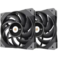 Thermaltake TOUGHFAN 12 - Gehäuselüfter - 120 mm (Packung mit 2) PC-ventilator Zwart