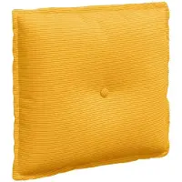 vidaXL Rugkussen Licht Geel 50 x 45 cm Corduroy stof