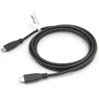 Equip USB-kabel 2 meter USB 2.0 USB C Zwart