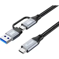 Equip 128433 USB-kabel USB 3.2 Gen 2x2 2 m USB A/USB C 2 x USB C Zwart