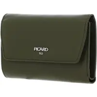 PICARD Leren portemonnee Bingo Flap Wallet Olive olijfgroen