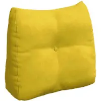 vidaXL Rugkussen Geel 60 x 24 x 50 cm Fluweel