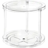 IDesign Draaiplatteau met Niveaus The Home Edit Transparant (24,1 x 24,1 cm)