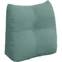 vidaXL Rugkussen Zeegroen 45 x 24 x 50 cm Fluweel