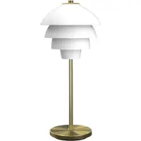 BELID Valencia Tafellamp Flat White / Messing - Tafellampen Metaal Brass - 4212091