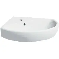 Geberit Selnova - Hoekfontein 590x560, 1 kraangat, wit 501.050.00.5