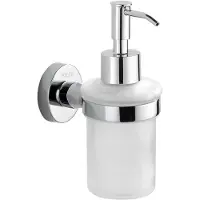 Kielle Oudee - Zeepdispenser met houder, mat glas/chroom 40102030