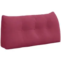 vidaXL Rugkussen Wijnrood 100 x 24 x 50 cm Fluweel
