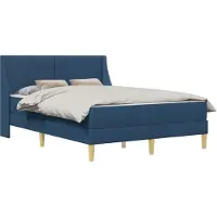 vidaXL Bedframe met matras met hoofdeinde Polyester