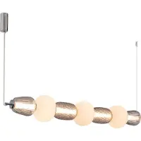 Loom Design Hanglampe , Pearl 7, dimbare, Grijs, Woonkamer, Glas, Modern