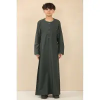 Thobez Groene Omani Eid Thobe Saudi Emirati Jubba badjas voor jongens voor kinderen