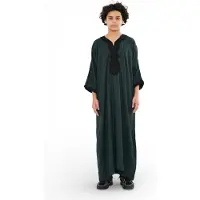 Thobez Kinderjongens groene Marokkaanse Thobe Jubba badjas Eid Djellaba Gandoura - K-HM62