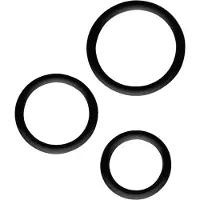 Dreamtoys All Time Favorites 3 siliconen Cockrings Penisring - Zwart