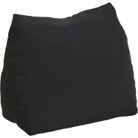 vidaXL Rugkussen Zwart 45 x 20 x 35 cm Corduroy stof