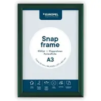 Europel Kliklijst – Posterlijst – A3 – 29,7 x 42 cm – Aluminium – 25mm - Groen