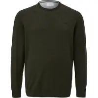 S.oliver trui Plus Size met logo donkergroen male | Maat: 5XL