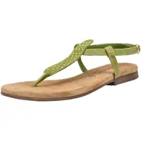Lazamani Teenslipper beige / bruin / groen