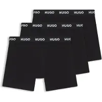 HUGO underwear Boxershorts zwart / wit