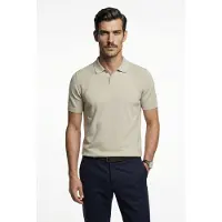 BOSS Poloshirt BOSS Green structuur groen