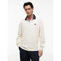 Tommy Hilfiger Shirt 'Ess' ecru / navy / knalrood