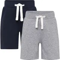 Minymo Broek ' MIBasic 53 -Sweat short (2-pack) ' donkerblauw