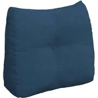 vidaXL Rugkussen Blauw 60 x 24 x 50 cm Stof